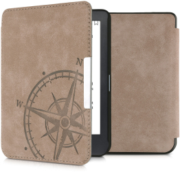 Husa pentru Kobo Clara HD Piele ecologica Maro kwmobile 56823.01 
