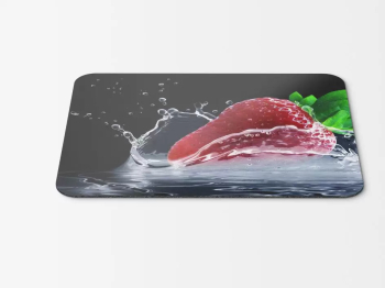 Mouse Pad Strawberry Water Splash Hd - 21.5 X 27 X 0.3cm 