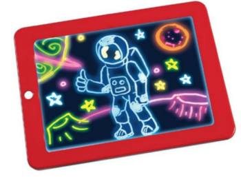 Tabla Magica 3D Rosu LED luminos pen-stick stergere36211 