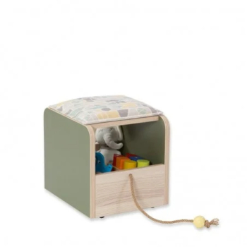 Taburet cu spatiu de depozitare pentru copii Colectia Montessori 