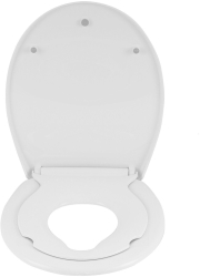 Capac toaleta 2 in 1 inchidere silentioasa cu reductie copii alb Vivo WTS-208 