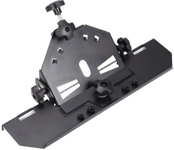 Dispozitiv adaptor pentru taiere la 45 de grade a placilor ceramice pentru polizor unghiular flex diametru disc 115 mm sau 125 mm 