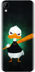 Husa din silicon compatibila cu Htc Desire 10 Lifestyle - model Duck With A Bat 