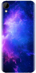 Husa din silicon compatibila cu Htc Desire 10 Lifestyle - model Purple Space Nebula 