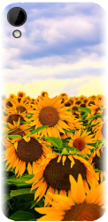 Husa din silicon compatibila cu Htc Desire 10 Lifestyle - model Sunflowers 