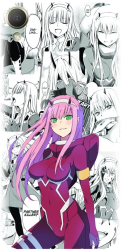 Husa din silicon compatibila cu Htc Desire 10 / M10 - model Anime Zero Two 
