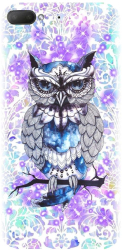 Husa din silicon compatibila cu Htc Desire 12 - model Abstract Owl 