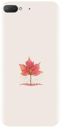 Husa din silicon compatibila cu Htc Desire 12 - model Autumn Tree Leaf 