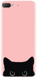Husa din silicon compatibila cu Htc Desire 12 - model Black Cat 