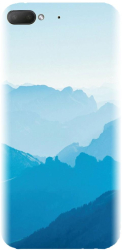 Husa din silicon compatibila cu Htc Desire 12 - model Blue Mountain Crests 