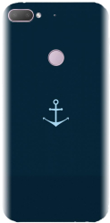 Husa din silicon compatibila cu Htc Desire 12 Plus - model Blue Navy Anchor Illustration
