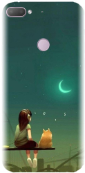 Husa din silicon compatibila cu Htc Desire 12 Plus - model Cat And Girl 