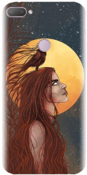 Husa din silicon compatibila cu Htc Desire 12 Plus - model Fantasy Wolf Woman 