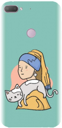 Husa din silicon compatibila cu Htc Desire 12 Plus - model Girl With A Pearl Earring 