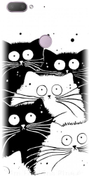 Husa din silicon compatibila cu Htc Desire 12 Plus - model Oo Cats 
