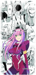 Husa din silicon compatibila cu Htc Desire 310 - model Anime Zero Two 