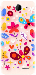 Husa din silicon compatibila cu Htc Desire 310 - model Butterfly 002 