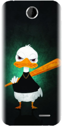Husa din silicon compatibila cu Htc Desire 310 - model Duck With A Bat 