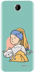 Husa din silicon compatibila cu Htc Desire 310 - model Girl With A Pearl Earring 