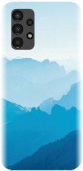 Husa din silicon compatibila cu Samsung Galaxy A23 5G - model Blue Mountain Crests 