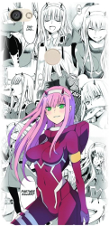 Husa din silicon compatibila cu Xiaomi Redmi Note 5A Prime - model Anime Zero Two 