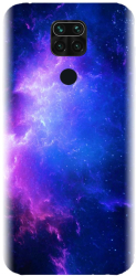 Husa din silicon compatibila cu Xiaomi Redmi Note 9 - model Purple Space Nebula 