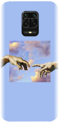 Husa din silicon compatibila cu Xiaomi Redmi Note 9 Pro - model The Touch Of God 