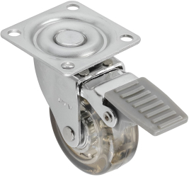 Rotila silicon cu frana fumurie D 50 mm 