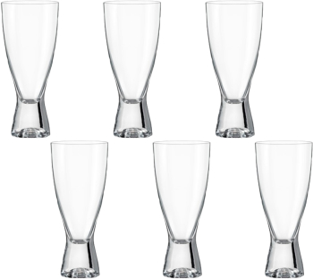 Set 6 pahare bauturi racoritoare BOHEMIA CRISTAL SAMBA 350ml 
