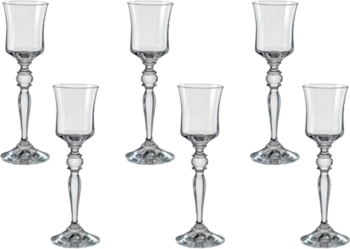 Set 6 pahare pentru lichior BOHEMIA CRISTAL GRACE 60ml 