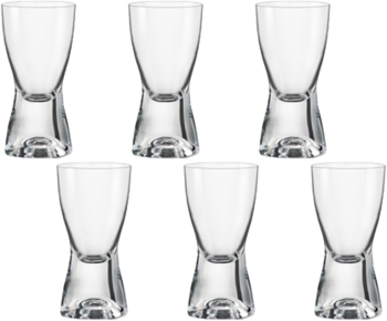 Set 6 pahare shot BOHEMIA CRISTAL SAMBA 70ml 