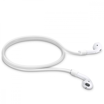 Curea pentru casti Apple AirPods 3/AirPods 2/AirPods Pro Kwmobile Alb Silicon 41313.02 