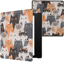 Husa kwmobile pentru Amazon Kindle Oasis 10 Piele ecologica Multicolor 49417.40