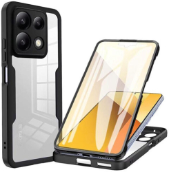 Husa pentru Xiaomi Poco X6 Pro cu Folie de Protectie Marmalis ColorVerse 360 Black 
