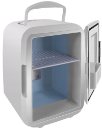 Mini Frigider 4L Portabil 2-in-1 cu Functie de Racire si Incalzire Alimentare 220V/12V Alb 