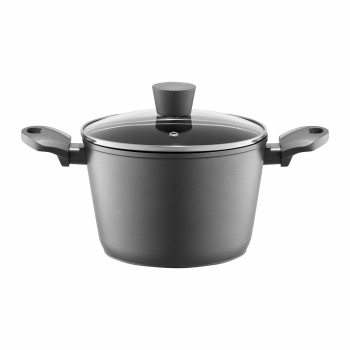 Oala inalta cu capac AMBITION Verso 20cm 3.6L invelis Qualum Ceramic 