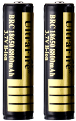Set 2 acumulatori tip 18650 8800mAh 3.7V cu varf 
