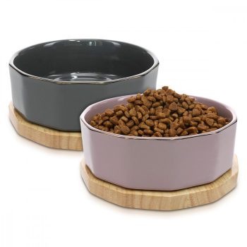 Set 2 Boluri pentru animale de companie Navaris 800 ml Suport antiderapant 50946.02 