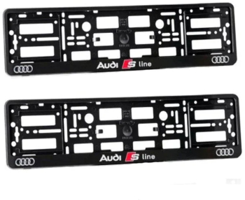Set 2 bucati suport numar inmatriculare Sline Audi 
