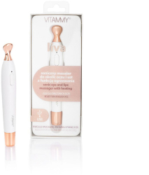 Aparat de masaj sonic Vitammy Liva pentru ingrijirea zonei ochilor si buzelor 13.000 vibratii sonice/min 2 moduri de operare cablu USB 