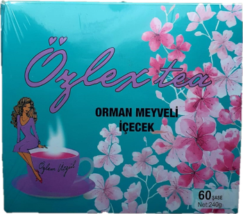 Ceai de slabit detox Ozlex Tea - cu aroma de fructe de padure 60 pliculete