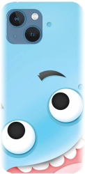 Husa din silicon compatibila cu Apple iPhone 14 - model Cute Blue 