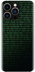 Husa din silicon compatibila cu Apple iPhone 15 Pro - model Binary Code 