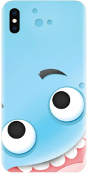 Husa din silicon compatibila cu Apple iPhone XS Max - model Cute Blue 