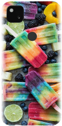 Husa din silicon compatibila cu Google Pixel 4a - model Colorful Ice Cream 