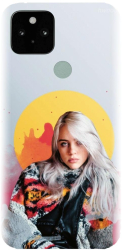 Husa din silicon compatibila cu Google Pixel 5 - model Billie Eilish 