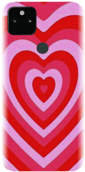 Husa din silicon compatibila cu Google Pixel 5XL - model PPG Heart Tunnel 