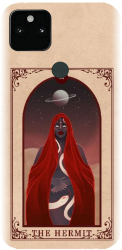 Husa din silicon compatibila cu Google Pixel 5XL - model Tarot The Hermit 