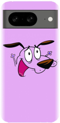 Husa din silicon compatibila cu Google Pixel 8 - model Courage The Cowardly Dog