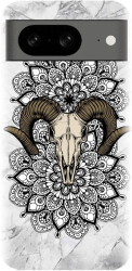 Husa din silicon compatibila cu Google Pixel 8 - model Tatoo Art Goat 
